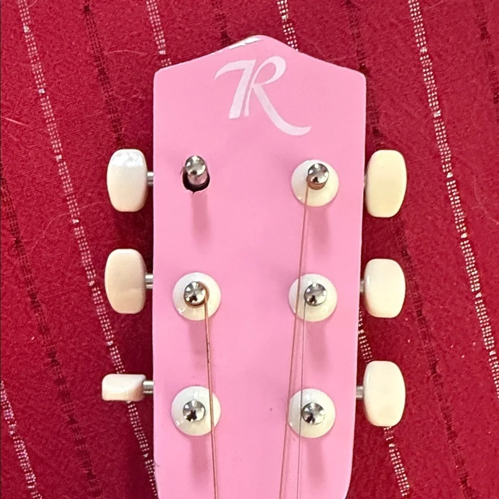 Robson Acoustic Guitar with strap 30” Junior Size Model ROB30 pink - Picture 4 of 14